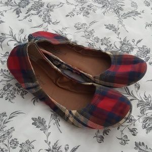 Plaid Lucky Ballet Flats